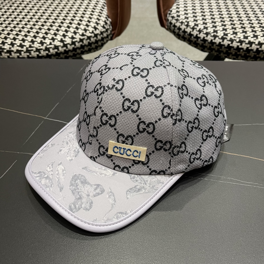 Gucci Monogram Baseball Cap Adjustable Unisex Design, Gray 4 cmp i1749047624077 6886 0 2