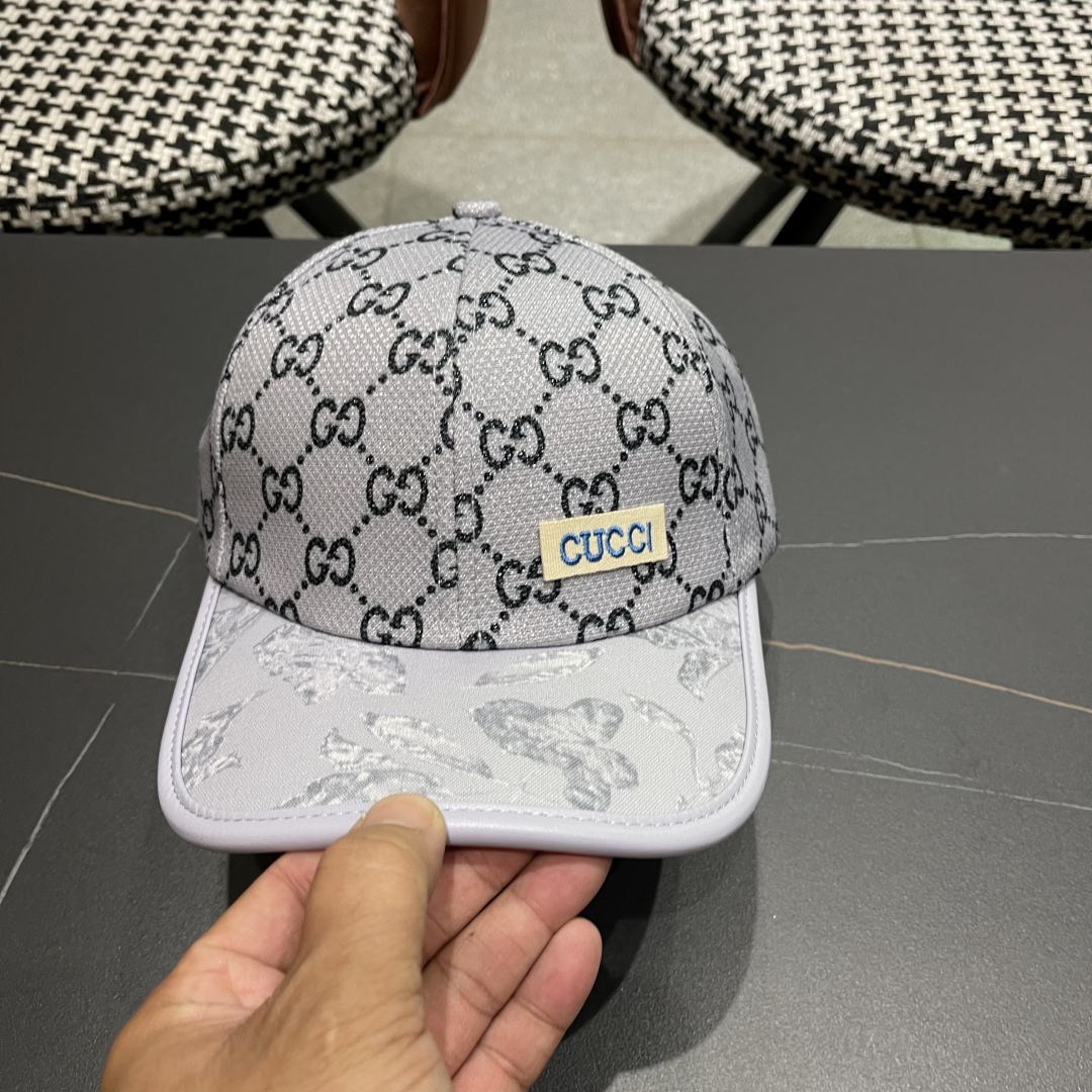 Gucci Monogram Baseball Cap Adjustable Unisex Design, Gray 7 cmp i1749047626835 3809 0 5