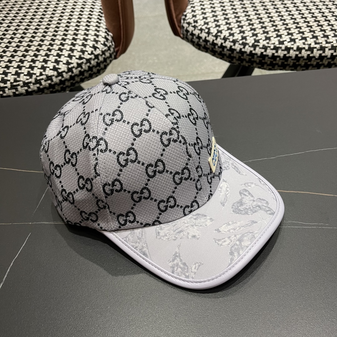 Gucci Monogram Baseball Cap Adjustable Unisex Design, Gray 3 cmp i1749047626844 1833 0 1