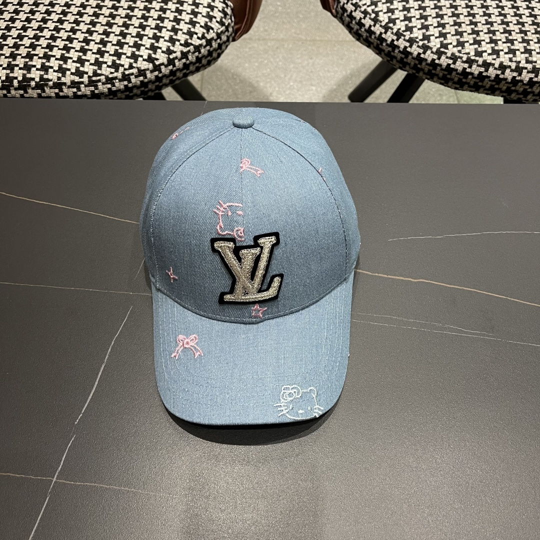  Lv路易威登鸭舌帽女士夏季2025新款帽子大头国显脸小防晒棒球帽