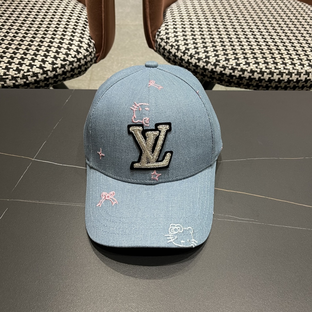  Lv路易威登鸭舌帽女士夏季2025新款帽子大头国显脸小防晒棒球帽