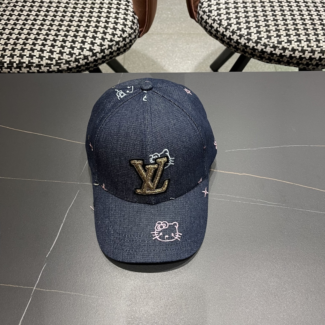  Lv路易威登鸭舌帽女士夏季2025新款帽子大头国显脸小防晒棒球帽