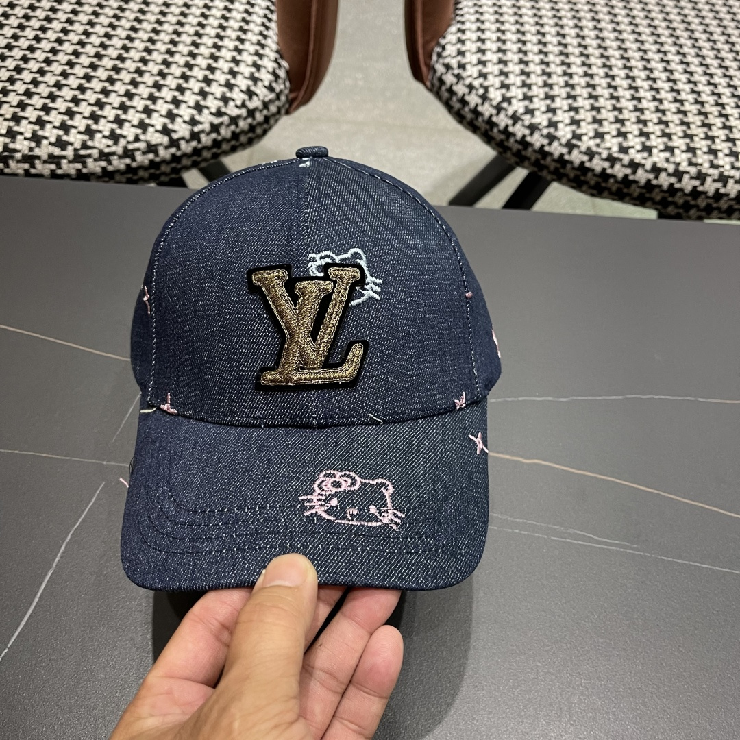  Lv路易威登鸭舌帽女士夏季2025新款帽子大头国显脸小防晒棒球帽