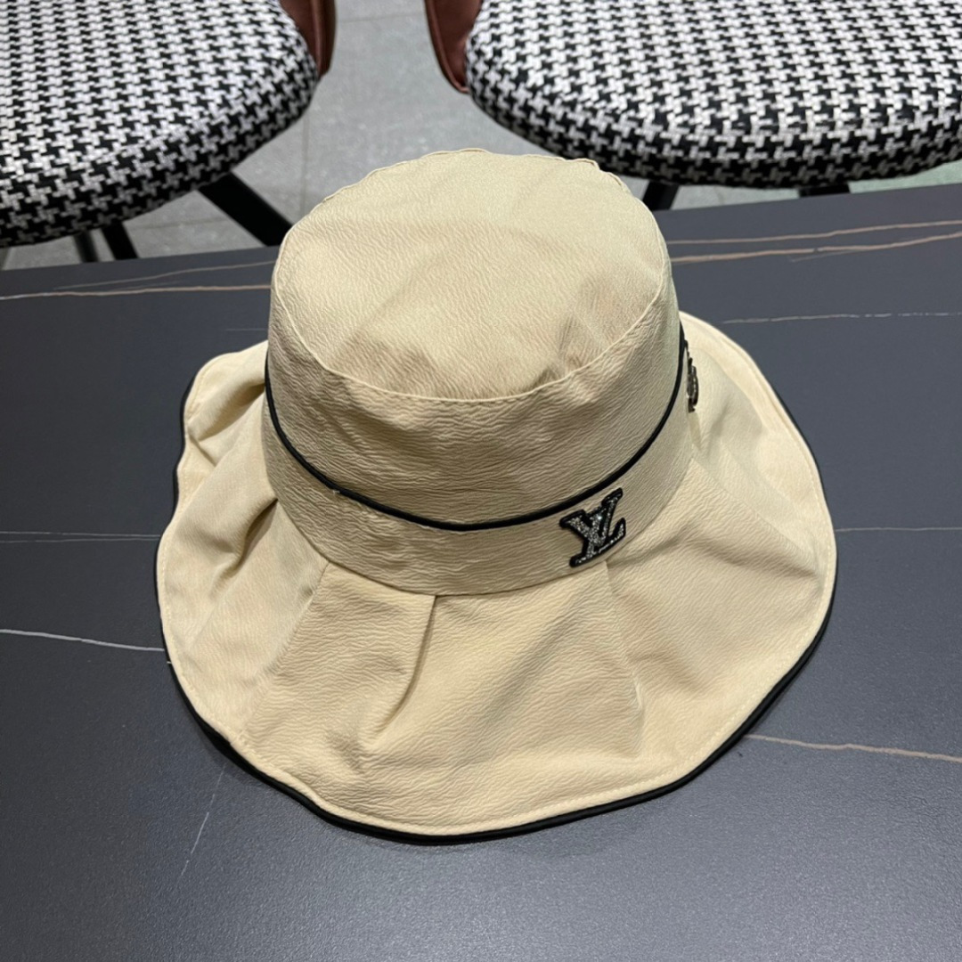   LouiVuittonLV 2025新款路易威登渔夫帽，简单大方 男女通用遮阳帽，
