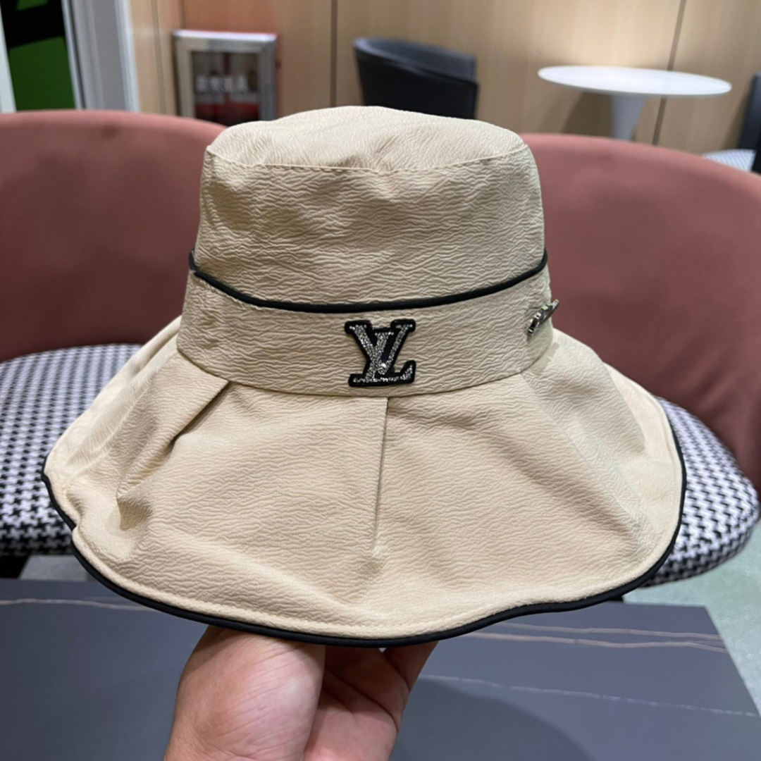   LouiVuittonLV 2025新款路易威登渔夫帽，简单大方 男女通用遮阳帽，
