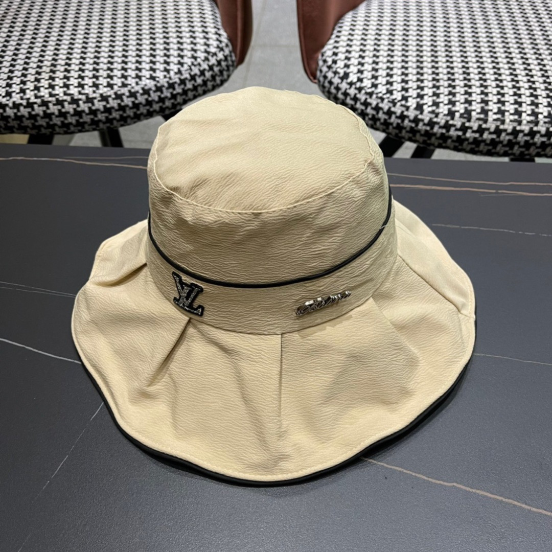   LouiVuittonLV 2025新款路易威登渔夫帽，简单大方 男女通用遮阳帽，