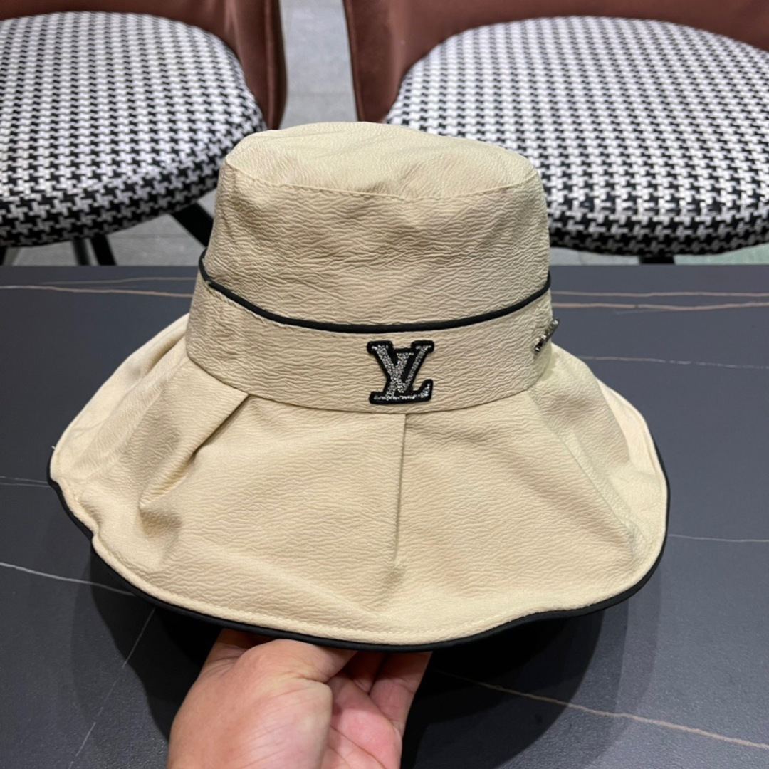   LouiVuittonLV 2025新款路易威登渔夫帽，简单大方 男女通用遮阳帽，