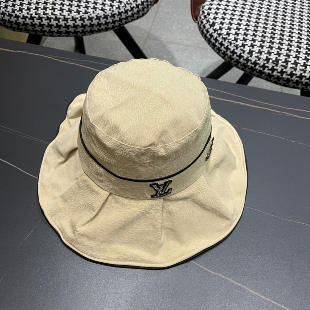   LouiVuittonLV 2025新款路易威登渔夫帽，简单大方 男女通用遮阳帽，