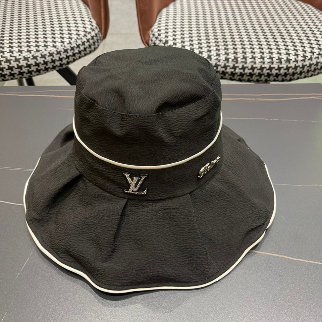   LouiVuittonLV 2025新款路易威登渔夫帽，简单大方 男女通用遮阳帽，