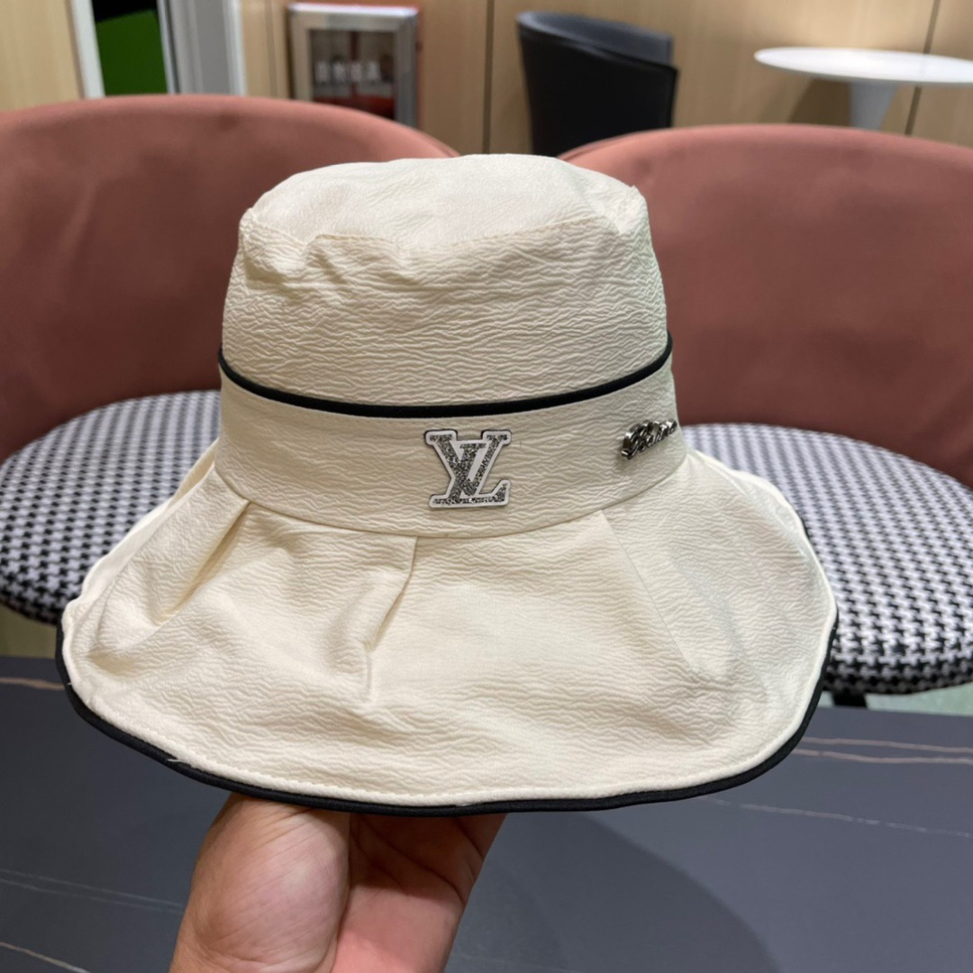   LouiVuittonLV 2025新款路易威登渔夫帽，简单大方 男女通用遮阳帽，