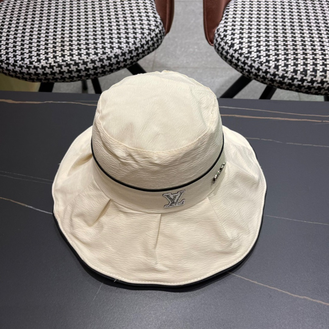   LouiVuittonLV 2025新款路易威登渔夫帽，简单大方 男女通用遮阳帽，