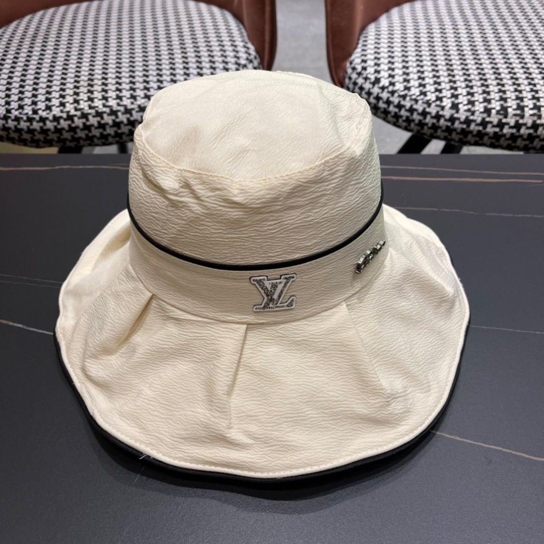   LouiVuittonLV 2025新款路易威登渔夫帽，简单大方 男女通用遮阳帽，