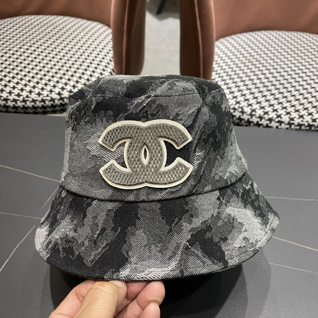  CHANEL香奈儿新款🆕牛仔蓝复古款渔夫帽🔸 节假日旅游带它出去美美哒❕  中古款