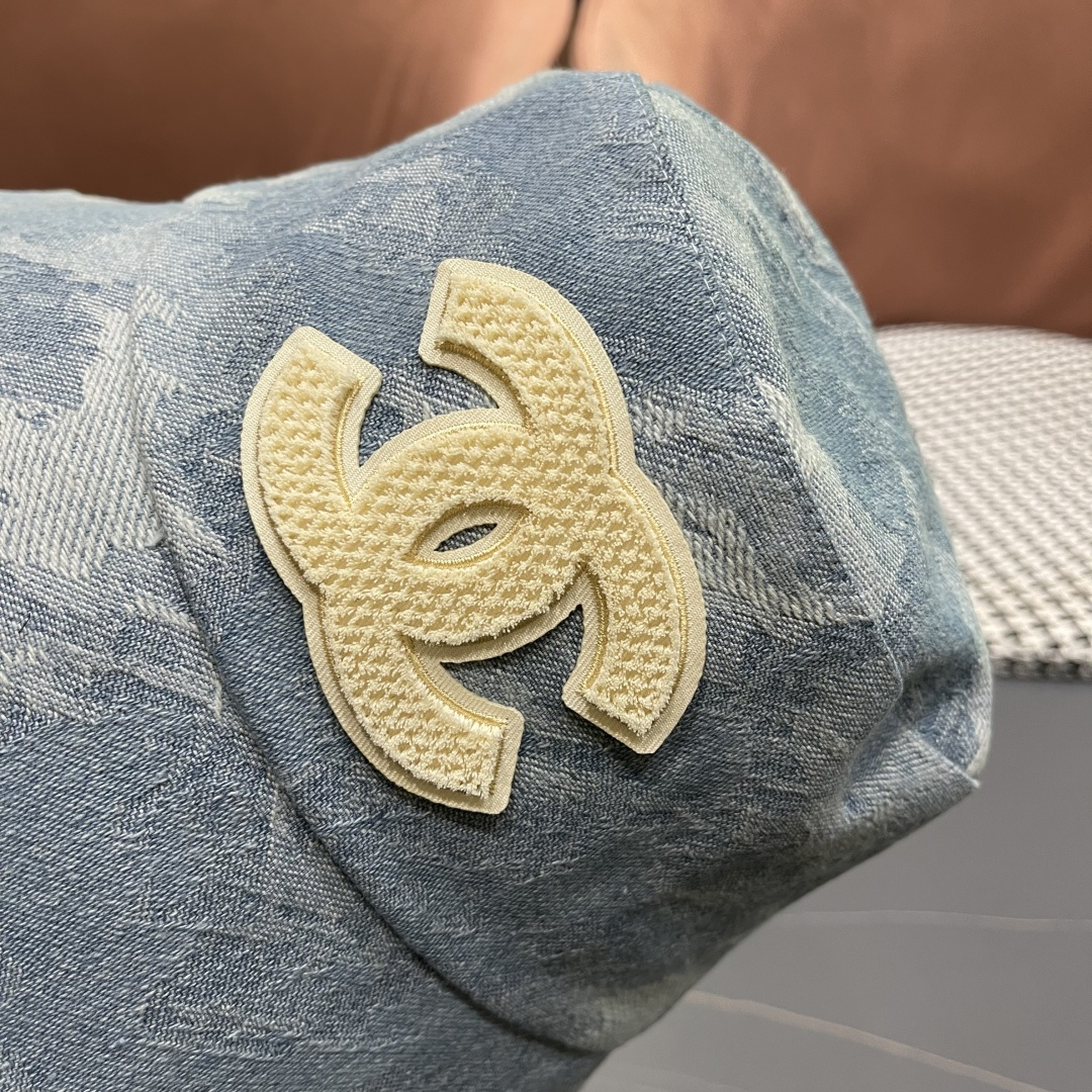  CHANEL香奈儿新款🆕牛仔蓝复古款渔夫帽🔸 节假日旅游带它出去美美哒❕  中古款