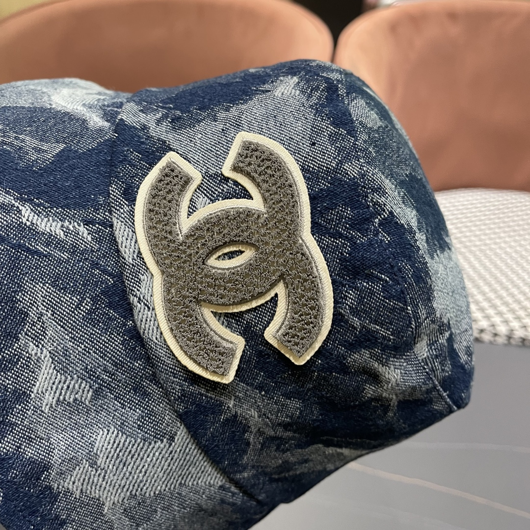  CHANEL香奈儿新款🆕牛仔蓝复古款渔夫帽🔸 节假日旅游带它出去美美哒❕  中古款