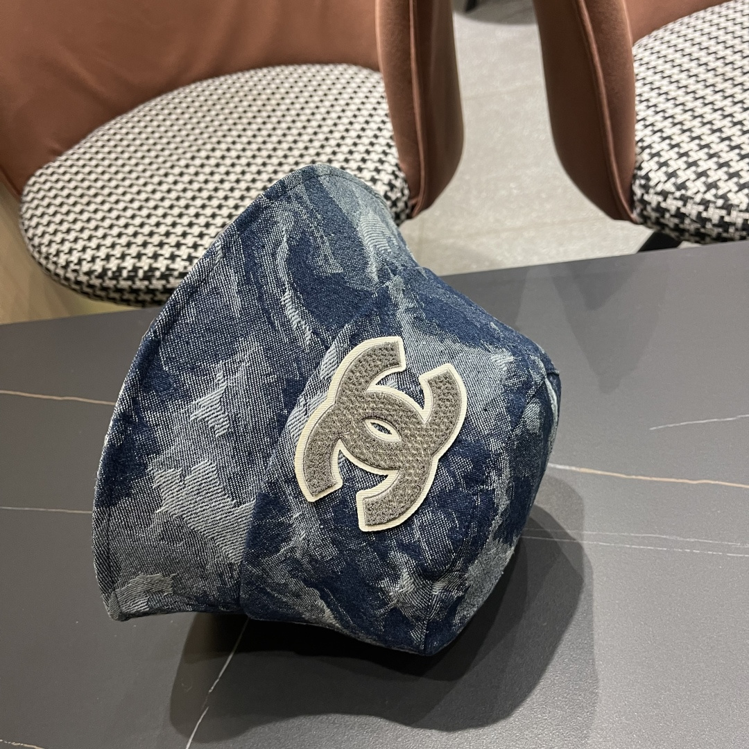  CHANEL香奈儿新款🆕牛仔蓝复古款渔夫帽🔸 节假日旅游带它出去美美哒❕  中古款