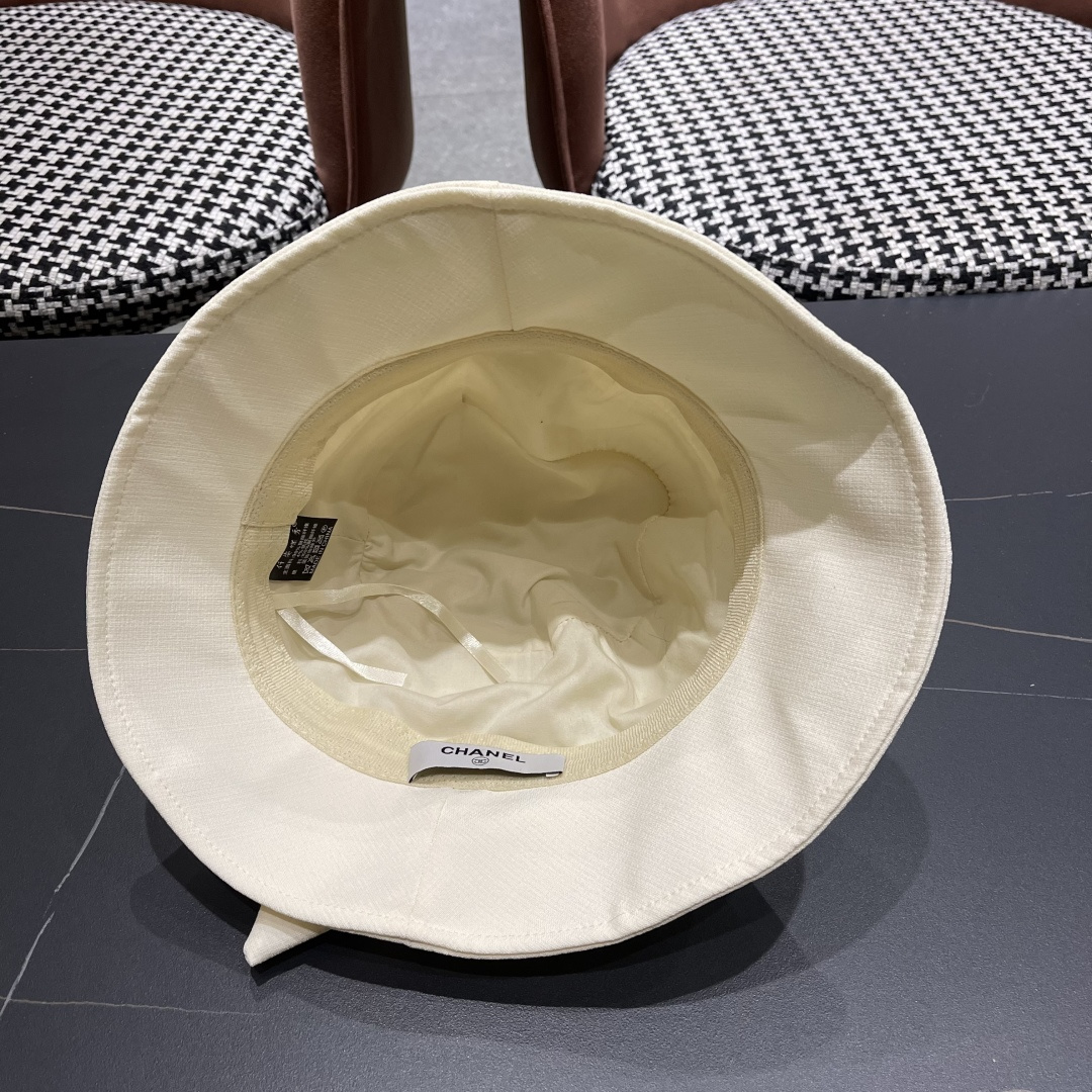 【Chanel香奈儿】2025早春新款优雅蝴蝶结小香风渔夫帽～质感满满
