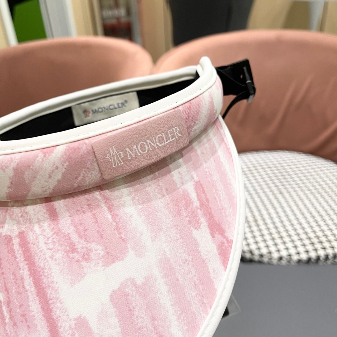  蒙口MONCLER新款空顶帽女春夏出游遮阳防晒帽显脸小百搭休闲太阳