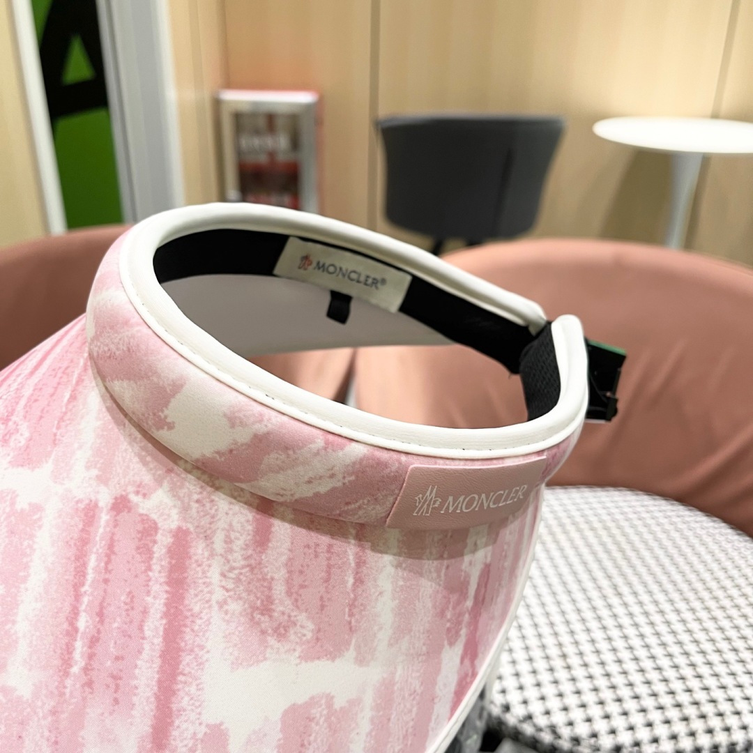  蒙口MONCLER新款空顶帽女春夏出游遮阳防晒帽显脸小百搭休闲太阳