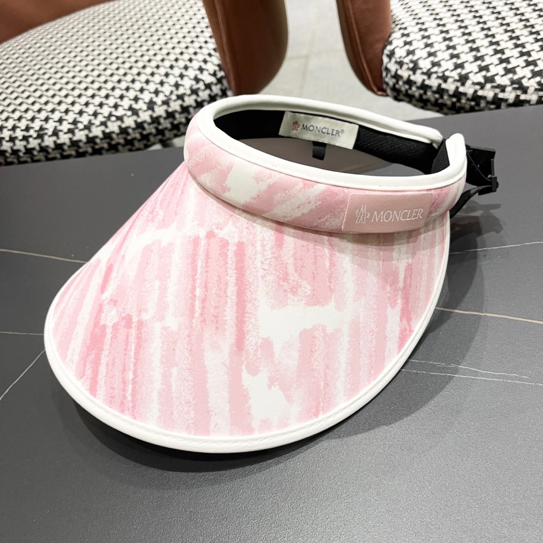  蒙口MONCLER新款空顶帽女春夏出游遮阳防晒帽显脸小百搭休闲太阳