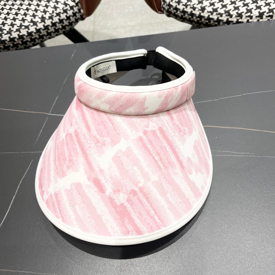  蒙口MONCLER新款空顶帽女春夏出游遮阳防晒帽显脸小百搭休闲太阳