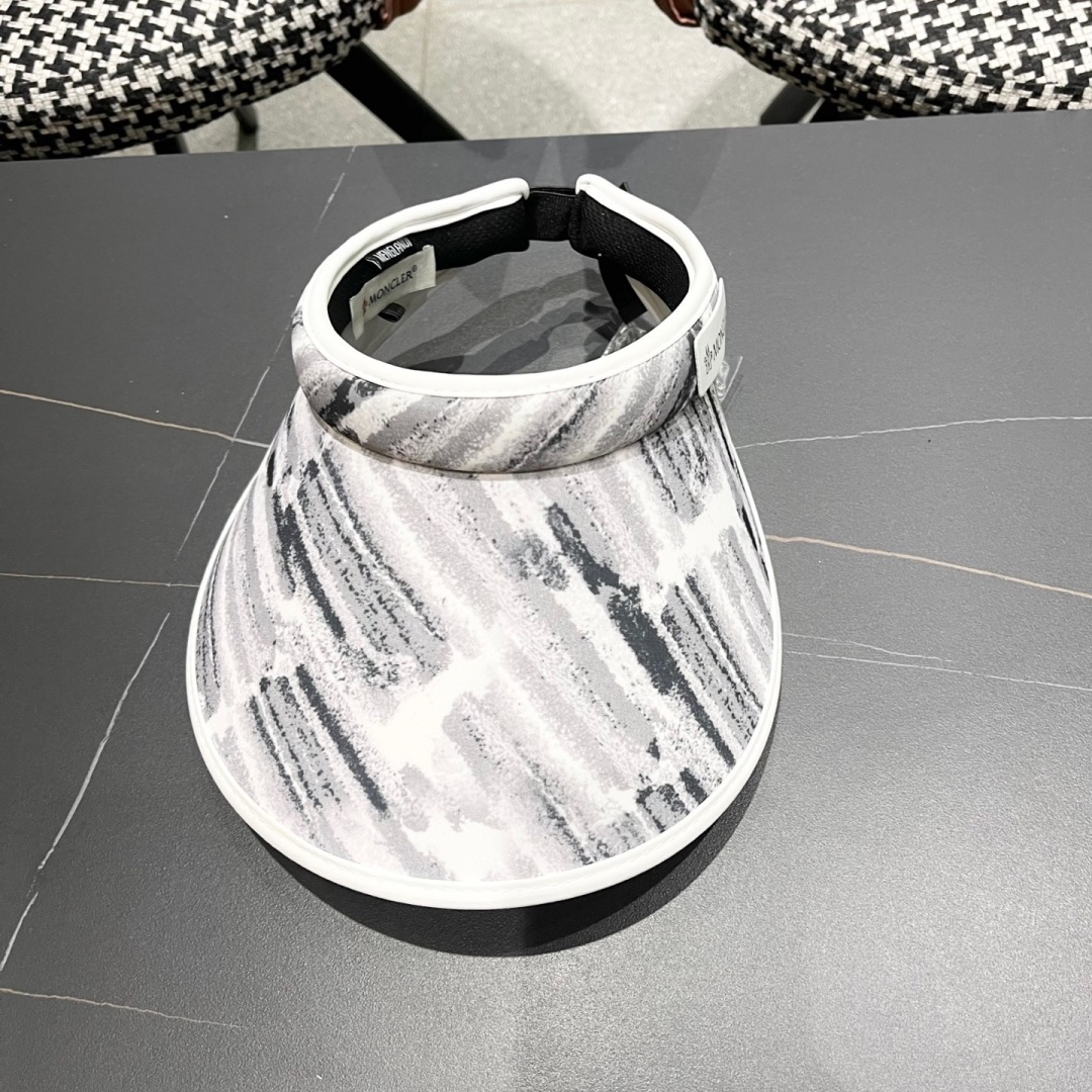  蒙口MONCLER新款空顶帽女春夏出游遮阳防晒帽显脸小百搭休闲太阳