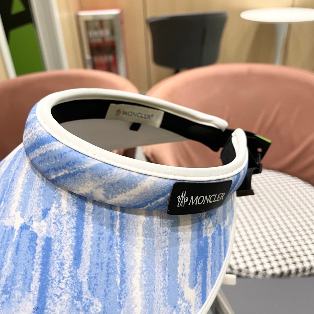  蒙口MONCLER新款空顶帽女春夏出游遮阳防晒帽显脸小百搭休闲太阳