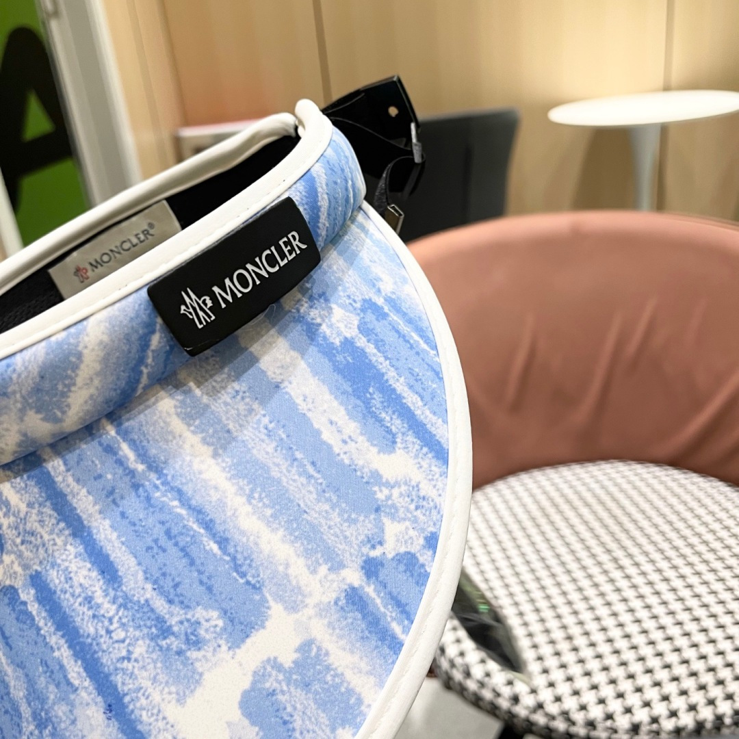  蒙口MONCLER新款空顶帽女春夏出游遮阳防晒帽显脸小百搭休闲太阳