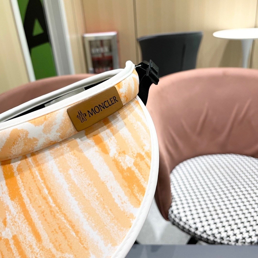  蒙口MONCLER新款空顶帽女春夏出游遮阳防晒帽显脸小百搭休闲太阳