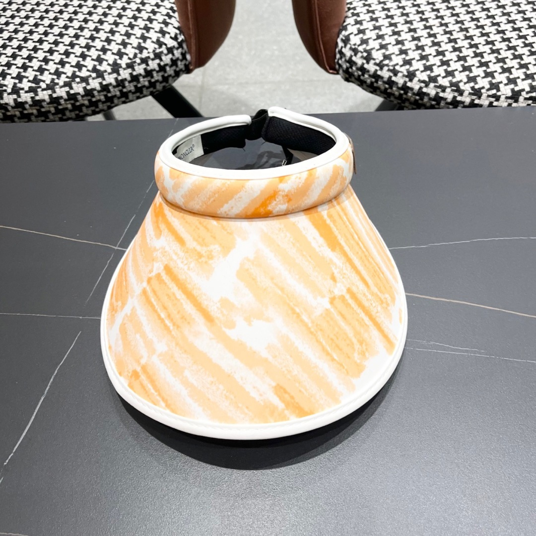  蒙口MONCLER新款空顶帽女春夏出游遮阳防晒帽显脸小百搭休闲太阳