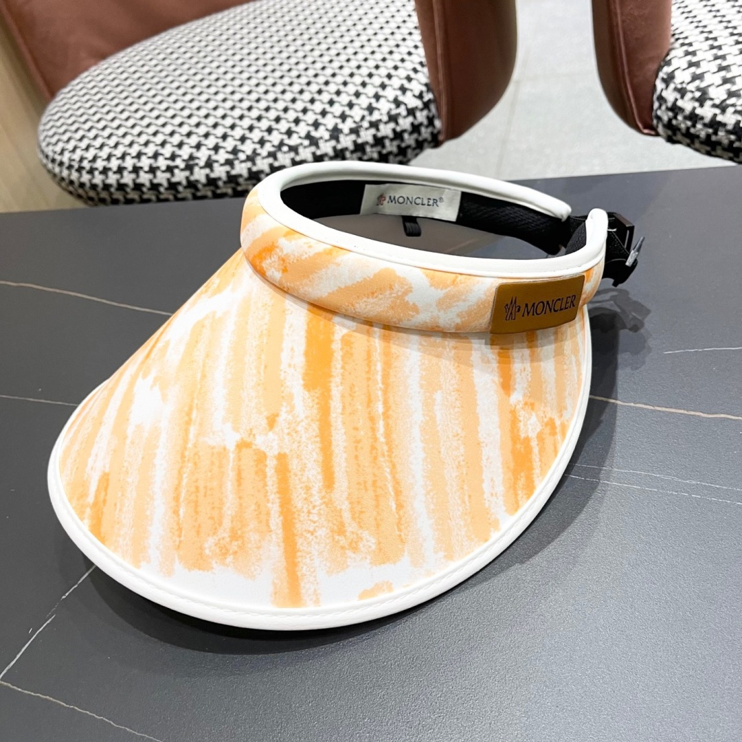  蒙口MONCLER新款空顶帽女春夏出游遮阳防晒帽显脸小百搭休闲太阳