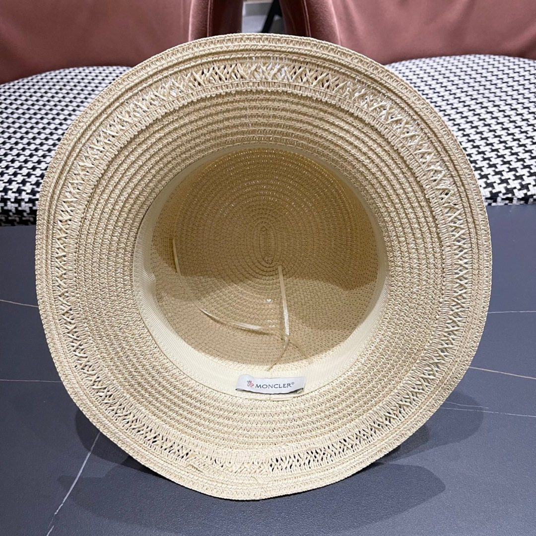  蒙口 波西米亚民族风海边沙滩遮阳草帽女夏季出游
防晒时尚平顶宽檐礼帽