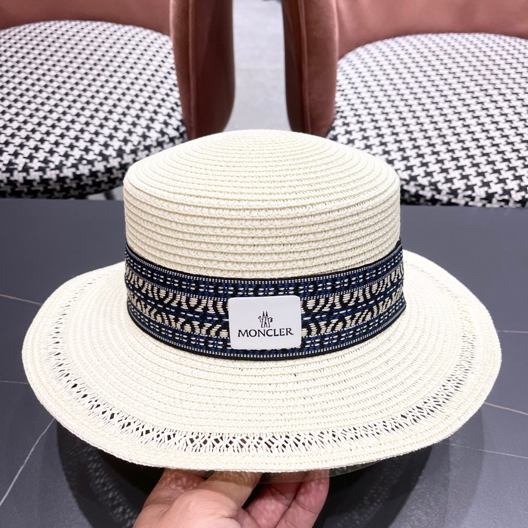  蒙口 波西米亚民族风海边沙滩遮阳草帽女夏季出游
防晒时尚平顶宽檐礼帽