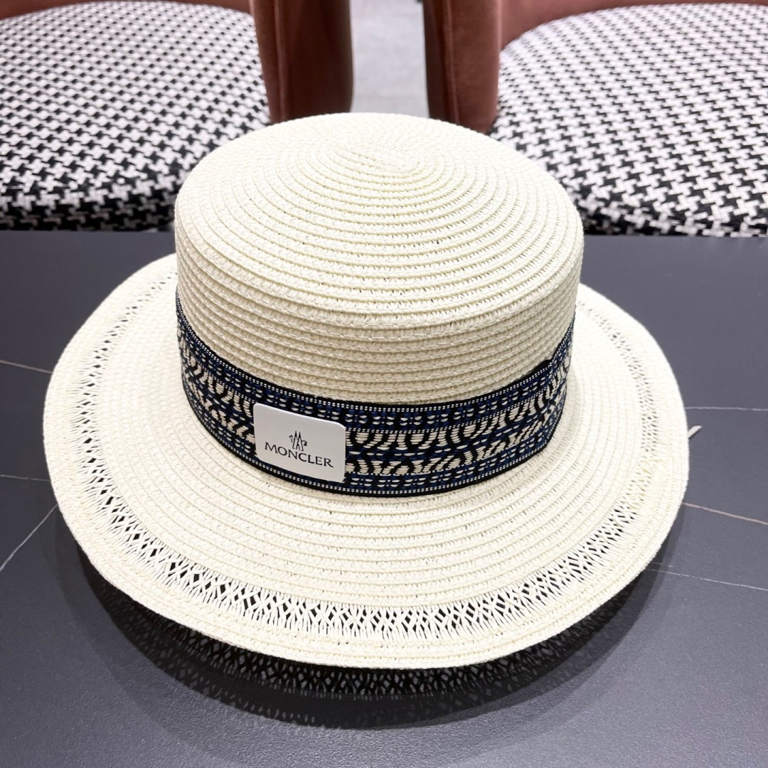  蒙口 波西米亚民族风海边沙滩遮阳草帽女夏季出游
防晒时尚平顶宽檐礼帽