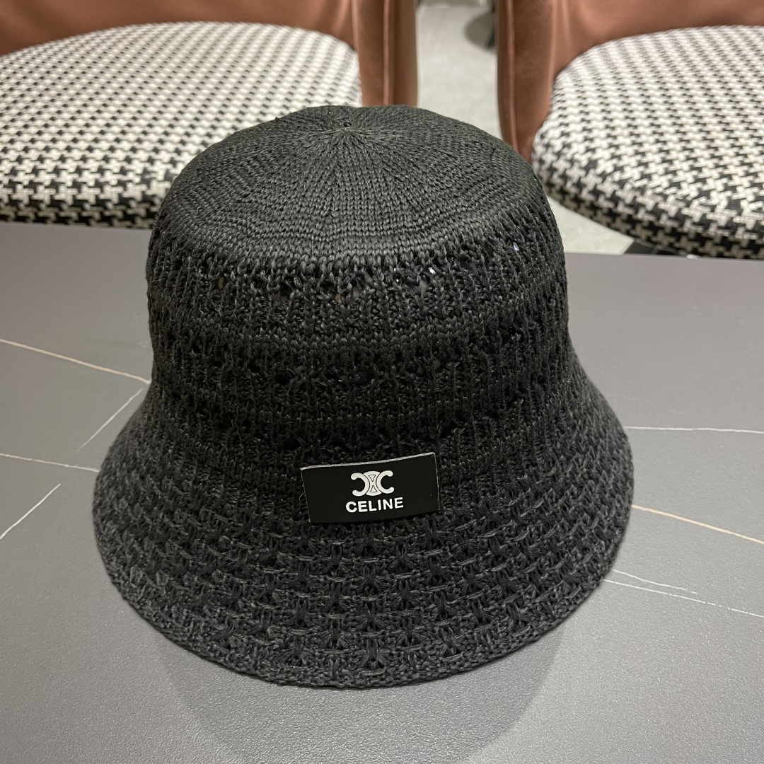 [Celine Hats][CELINE Celine] Star hollow fisherman hat for women spring and su
