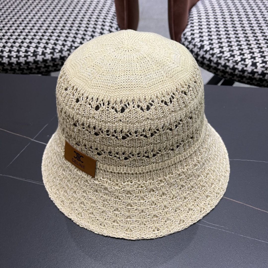 [Celine Hats][CELINE Celine] Star hollow fisherman hat for women spring and su