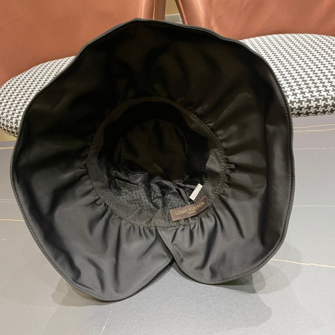  LV路易威登2025春夏款渔夫帽女夏季大檐防紫外线遮阳帽子新款时尚百搭可折叠防晒太阳帽