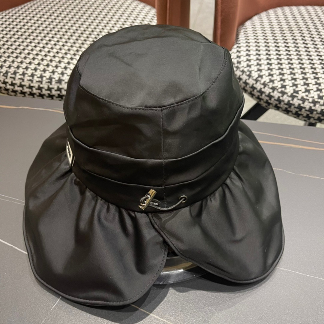  LV路易威登2025春夏款渔夫帽女夏季大檐防紫外线遮阳帽子新款时尚百搭可折叠防晒太阳帽