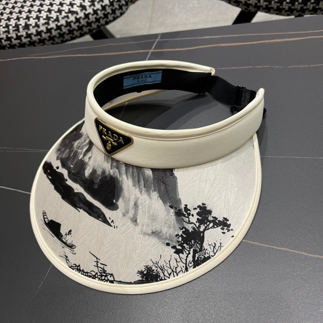 [Prada Hats]RADA Prada sunscreen hat women