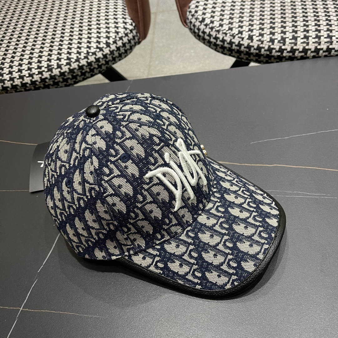  Dior(迪奥)2025新款原单棒球帽， Dior老花，复古韵味十足，专柜断货热门，11开模订制，原版