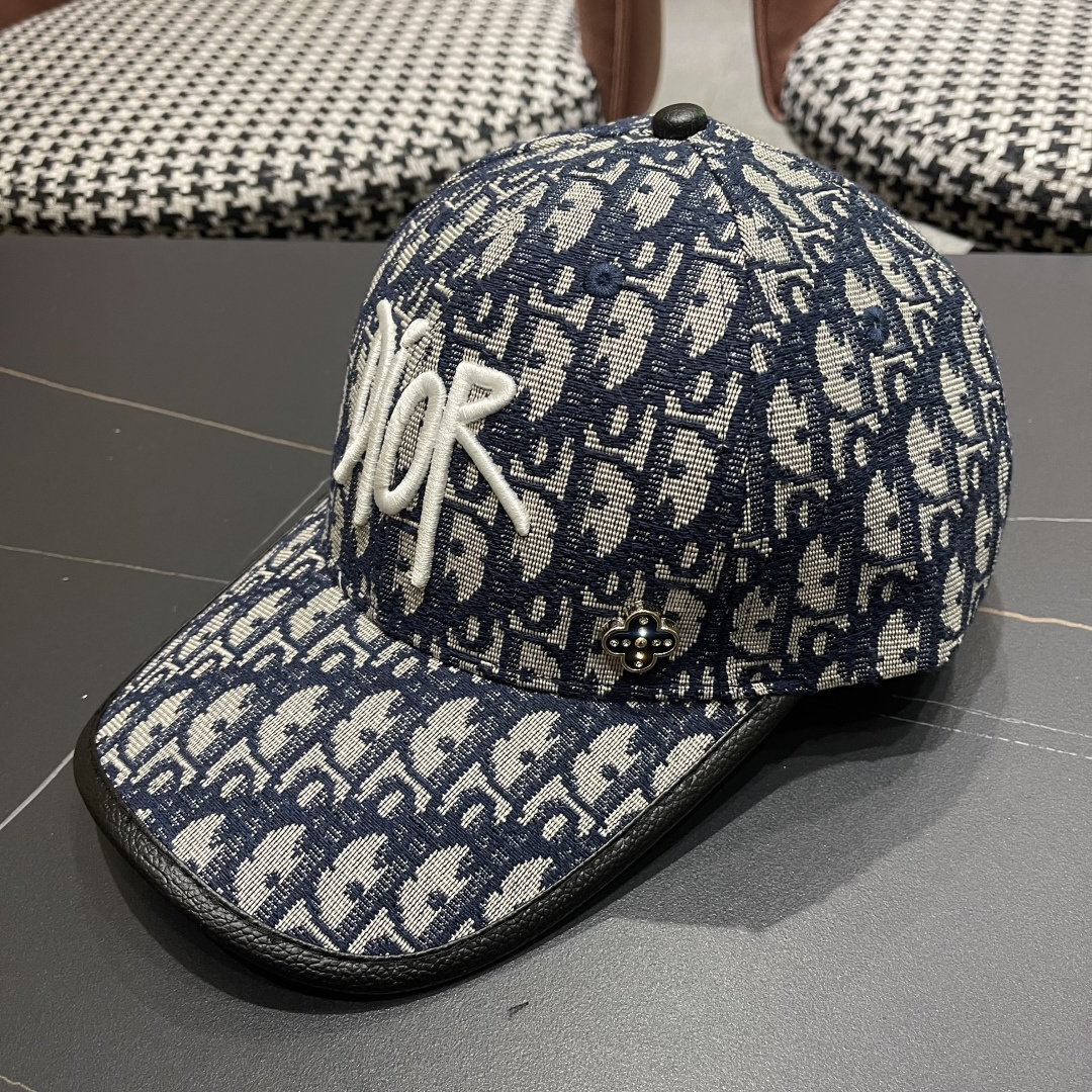  Dior(迪奥)2025新款原单棒球帽， Dior老花，复古韵味十足，专柜断货热门，11开模订制，原版