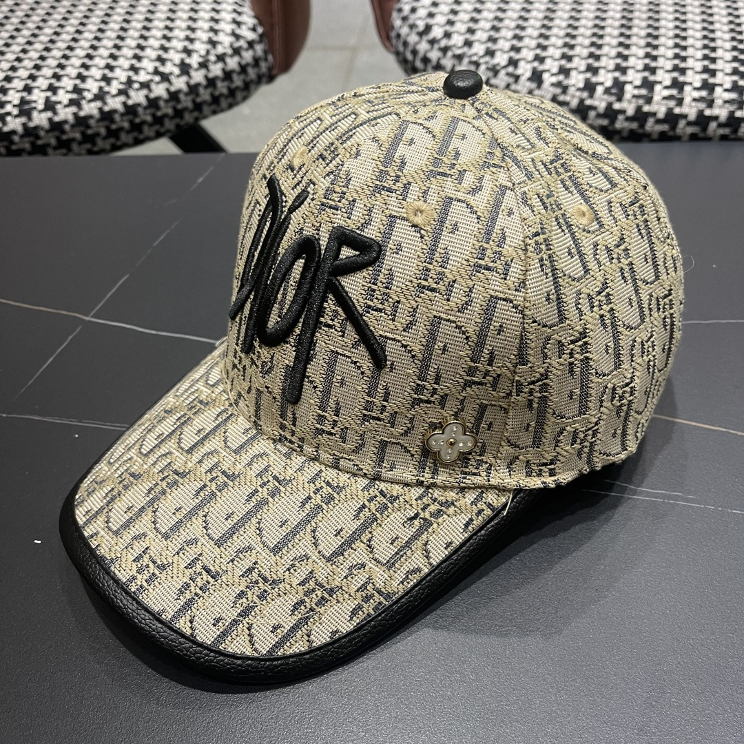  Dior(迪奥)2025新款原单棒球帽， Dior老花，复古韵味十足，专柜断货热门，11开模订制，原版
