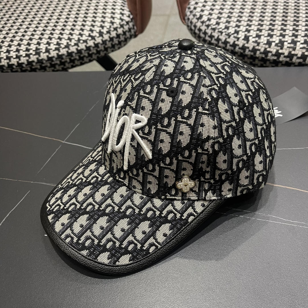  Dior(迪奥)2025新款原单棒球帽， Dior老花，复古韵味十足，专柜断货热门，11开模订制，原版