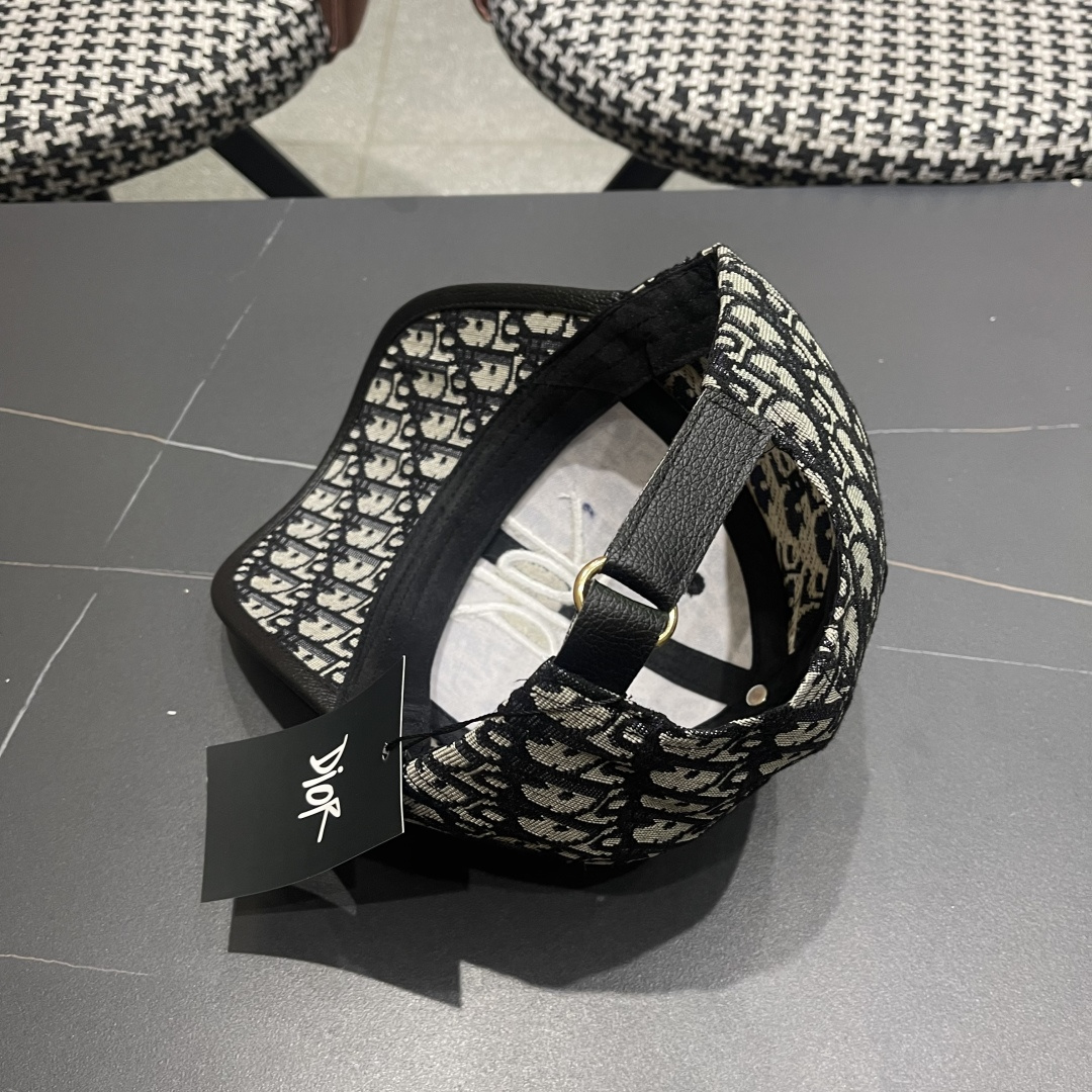  Dior(迪奥)2025新款原单棒球帽， Dior老花，复古韵味十足，专柜断货热门，11开模订制，原版