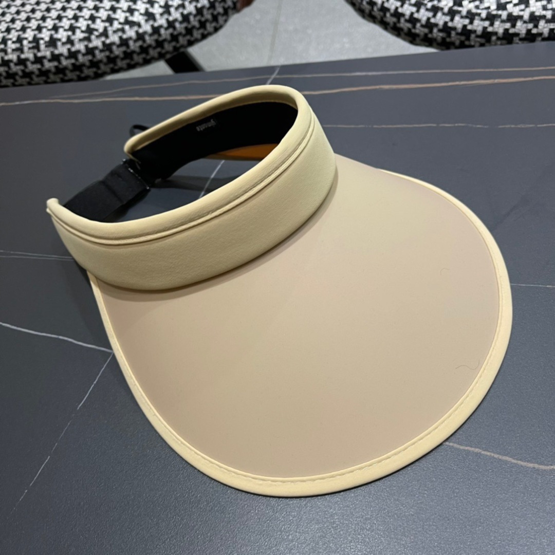    谬谬2025新款帽子女夏天空顶帽防紫外线太阳帽百搭空顶帽，可以随意卷起的，