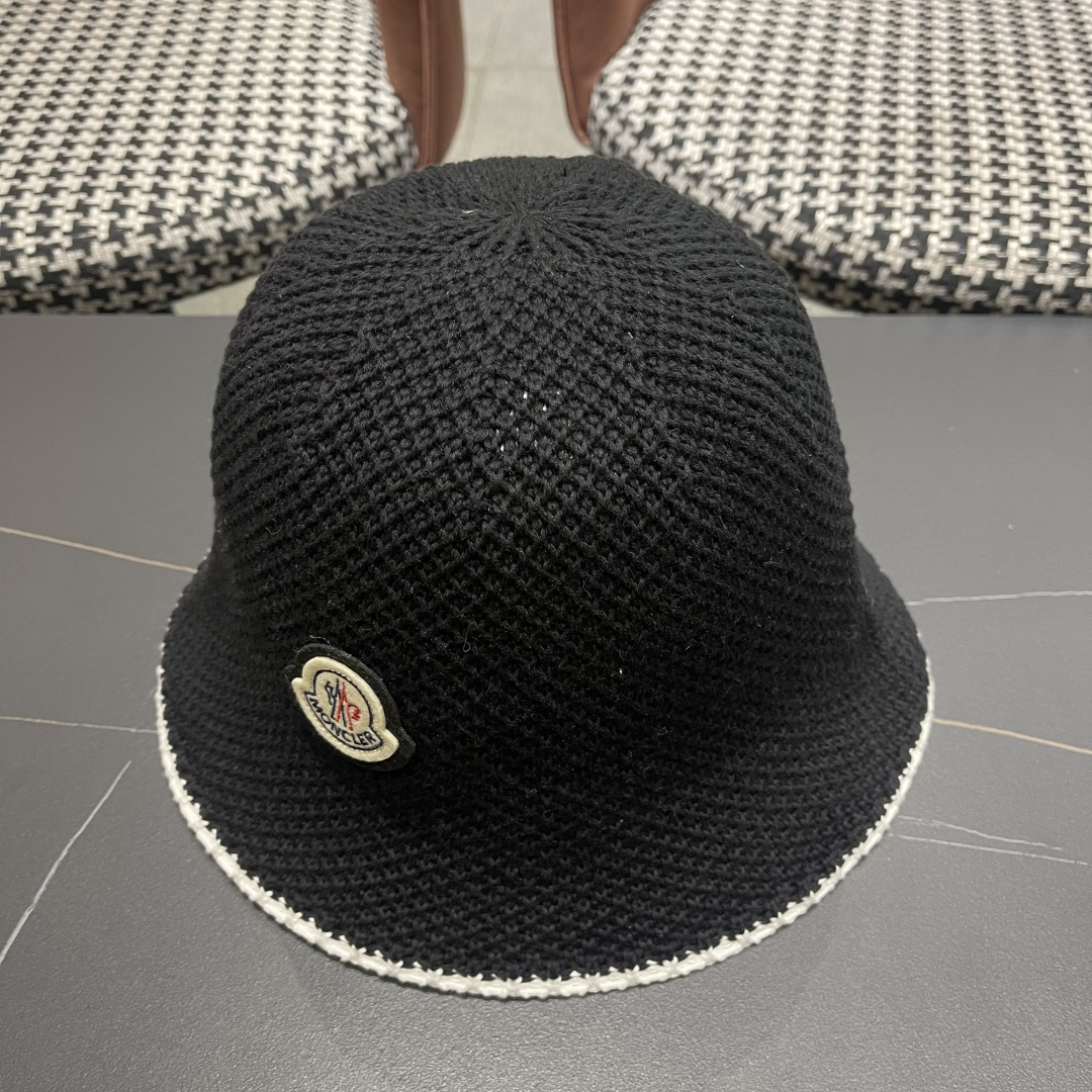 【MONCLER蒙口】拼色镂空渔夫帽子女夏季百搭透气遮阳帽日系显脸
小盆帽水桶太阳帽