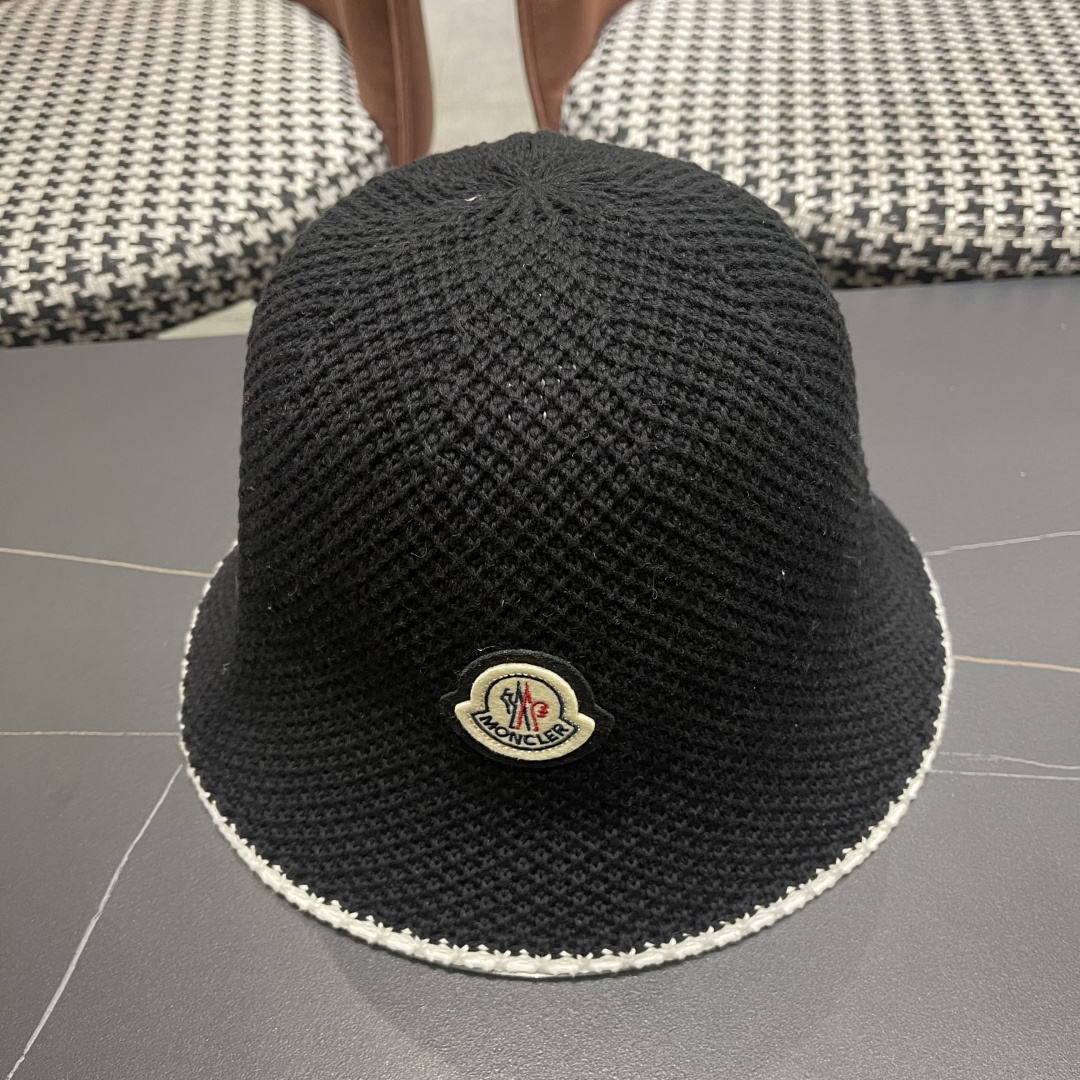 【MONCLER蒙口】拼色镂空渔夫帽子女夏季百搭透气遮阳帽日系显脸
小盆帽水桶太阳帽
