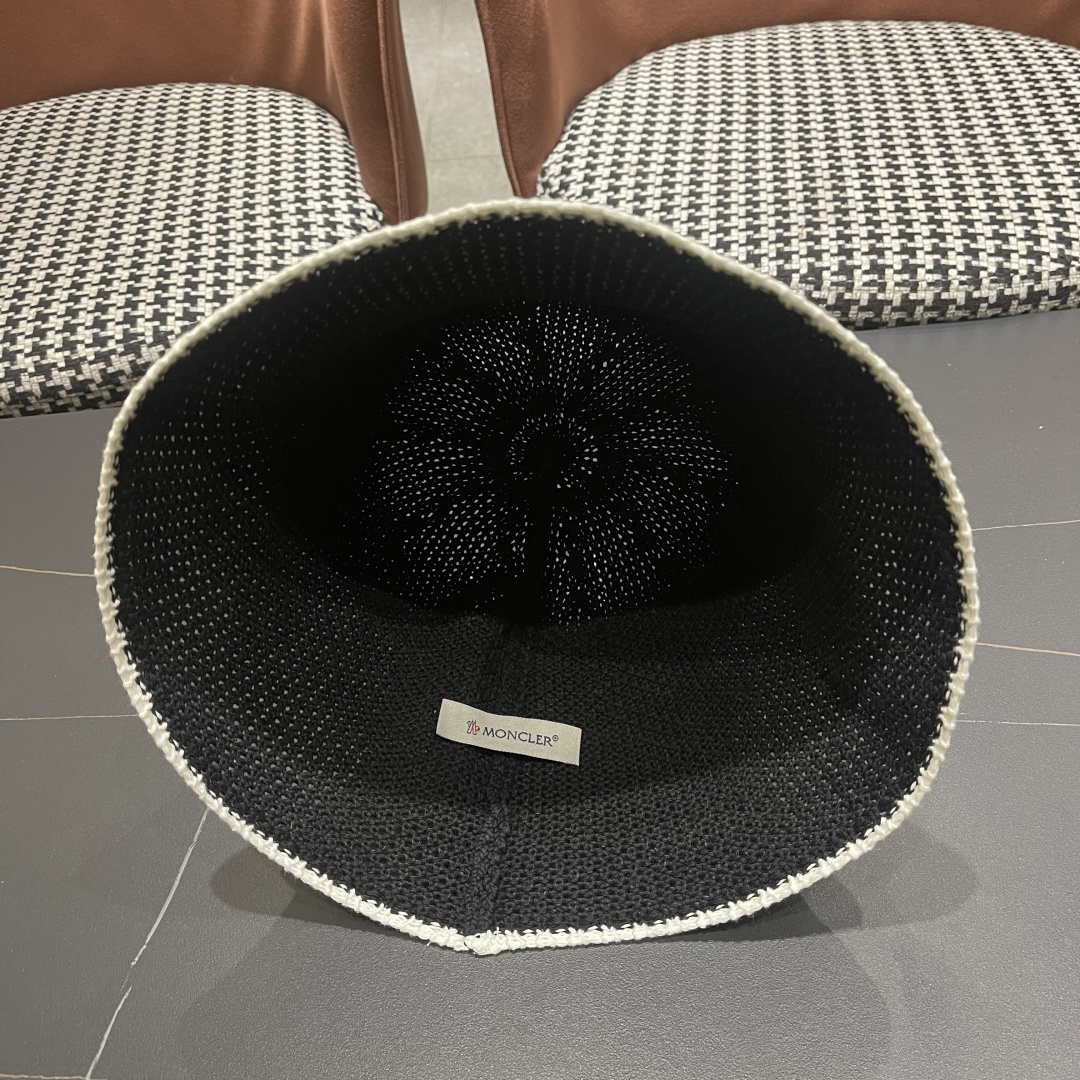 【MONCLER蒙口】拼色镂空渔夫帽子女夏季百搭透气遮阳帽日系显脸
小盆帽水桶太阳帽