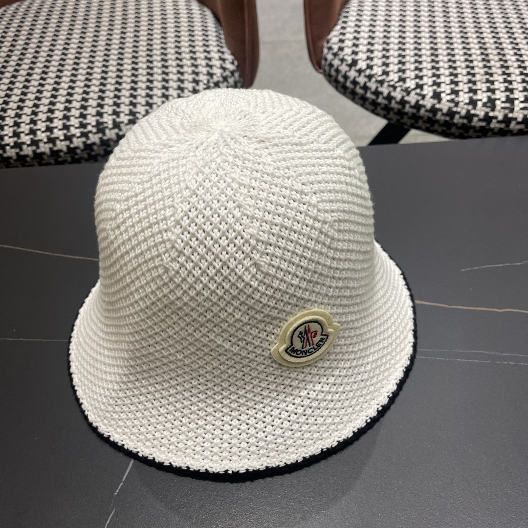 【MONCLER蒙口】拼色镂空渔夫帽子女夏季百搭透气遮阳帽日系显脸
小盆帽水桶太阳帽