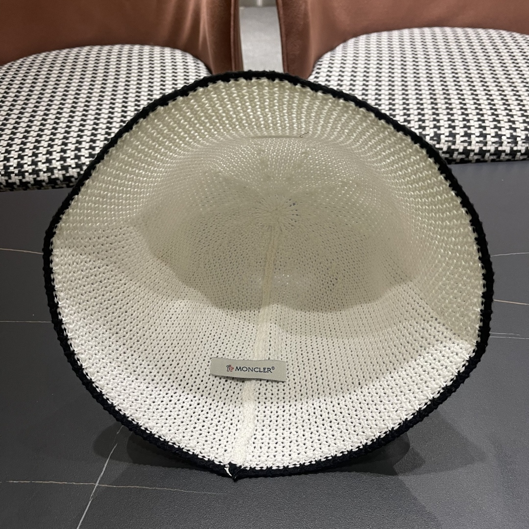 【MONCLER蒙口】拼色镂空渔夫帽子女夏季百搭透气遮阳帽日系显脸
小盆帽水桶太阳帽